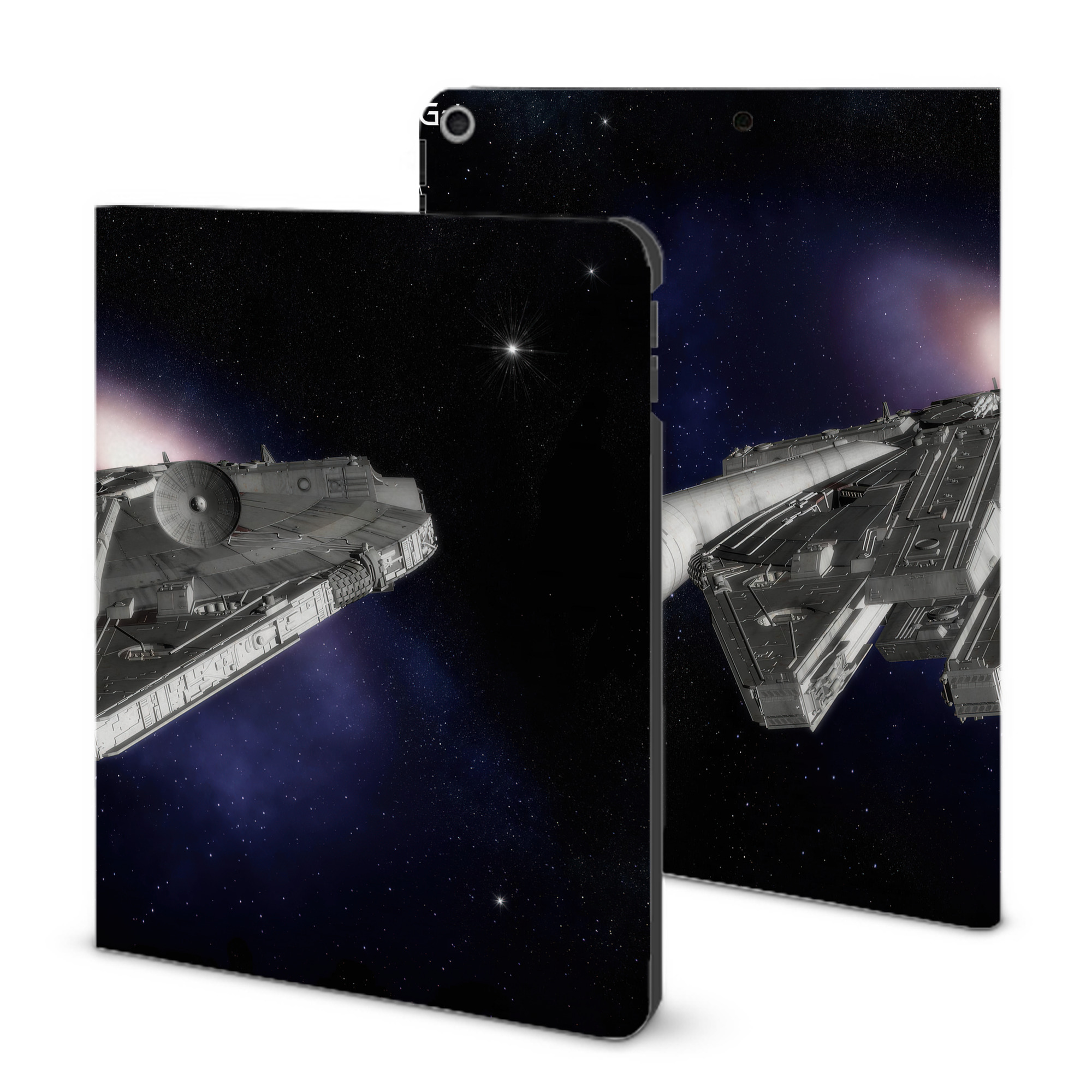 （画像用） スター・ウォーズ Star Wars IPad ケース ブック型 PUレザー TPU 耐衝撃 軽量 薄型 ペン収納なし 全面保護 IPad 各モデル対応